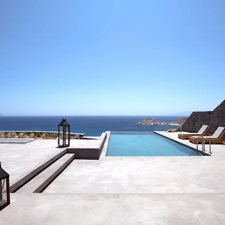 Vila Astounding Mykonos - Ligeia - 3 Bedrooms - Panoramic Views Of Beach - Kalafatis